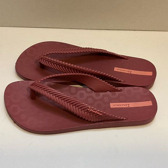 Ipanema burgundy sandals slippers 9 - Picture 2 of 12